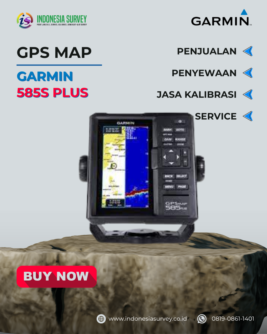 GPSMAP Garmin Fishfinder 585S PLUS