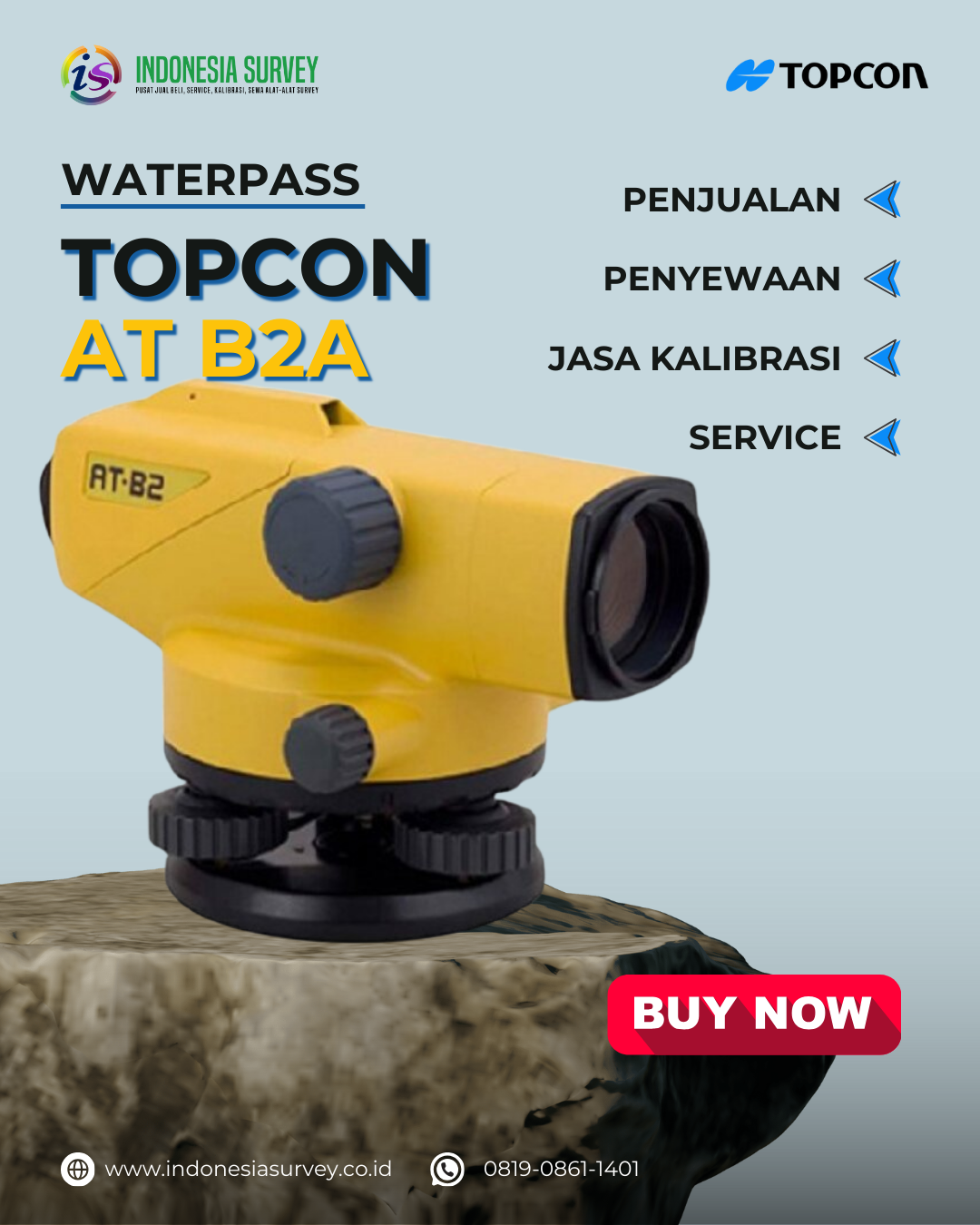 Rental Waterpass Topcon ATB-2A